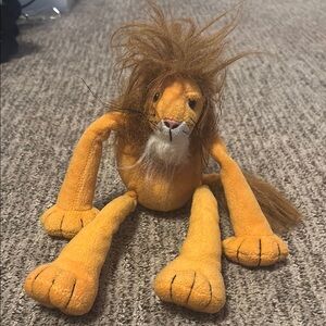 Plush Lion Toy Mini Stuffed Animal Fuzzy Whiskers